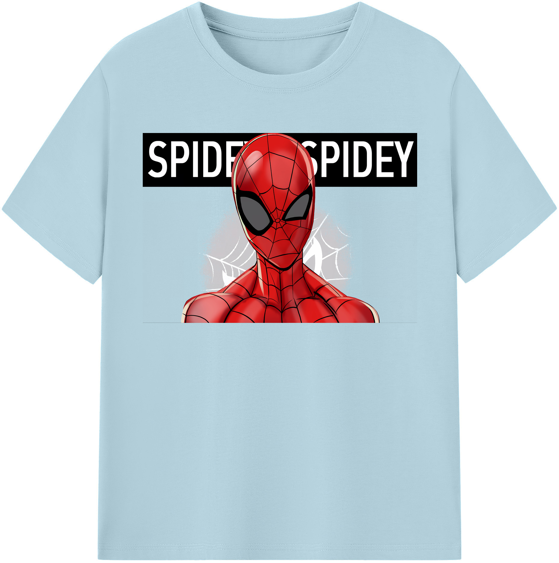 （画像用） Spider Man スパイダーマン 綿100％半袖Tシャツ（フロントプリント）